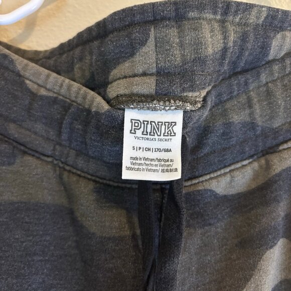 Victoria's Secret PINK Camo Jogger Sweatpants with Logo Size Small #225 - Picture 3 of 9